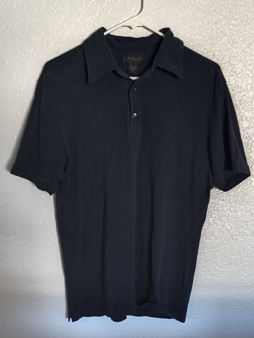Express Men's Black Polo - Medium
